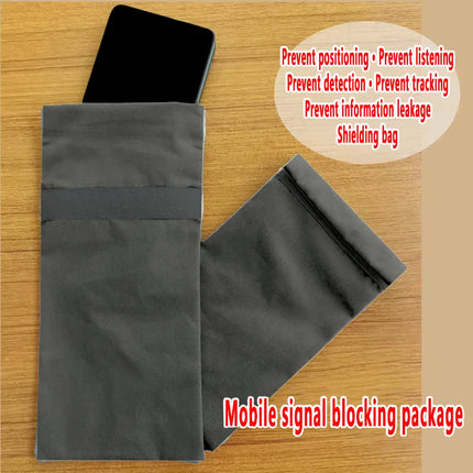 EMF Mobile Phone Signal Shielding Bag RFID Anti-Theft  RF Signal Blocker Anti-Radiation Protection Info Security RFID Bag