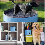 Foldable Pet Bath Outdoor Portable Swimming Pool for Pets and Kids