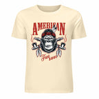 New 2025 Pure cotton short sleeved T-shirt Front print Multiple colors