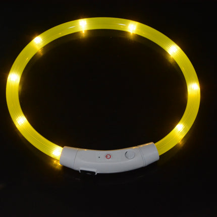 Dog luminous collar luminous pet collar USB charging neck ring LED luminous dog collar