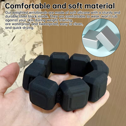 Ankle Weights & Wrist Weights, 1lb 2lb 4lb Options, Adjustable Silicone Straps for Running, Yoga, Cardio, Home Gym
