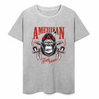 New 2025 Pure cotton short sleeved T-shirt Front print Multiple colors