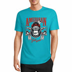 New 2025 Pure cotton short sleeved T-shirt Front print Multiple colors