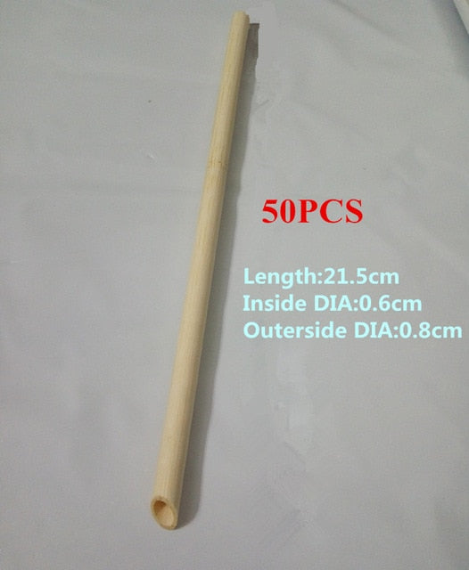 100pcs Eco-Friendly Reusable Bamboo Straws