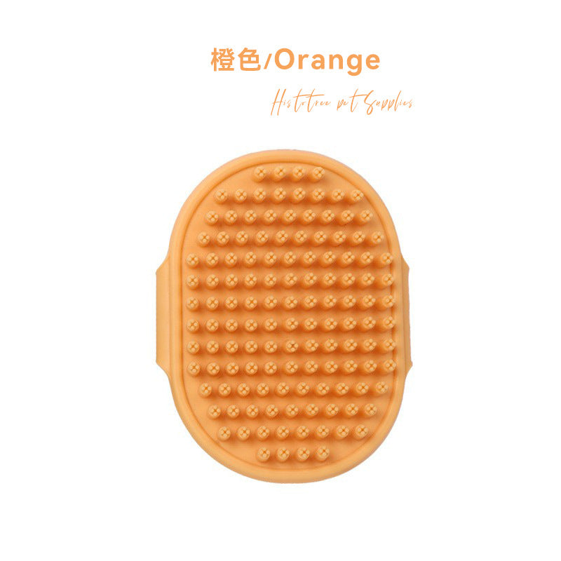 The Food Grade Silicone Pet Bathing Massage Brush