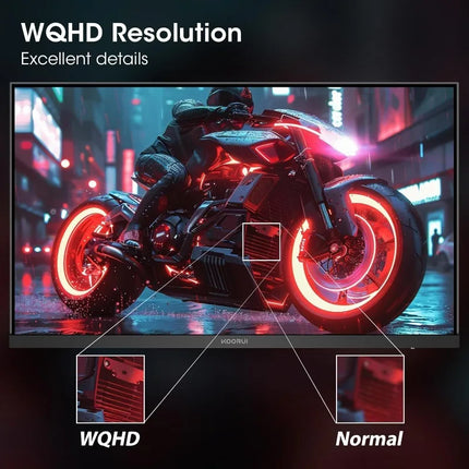 Monitor, 27” 1ms 200Hz Gaming Monitor, Mini-LED Panel- 1440P WQHD 300000:1 Contrast Ratio Computer Screen, HDR 1000