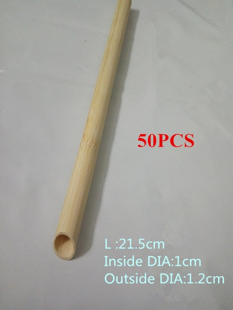 100pcs Eco-Friendly Reusable Bamboo Straws