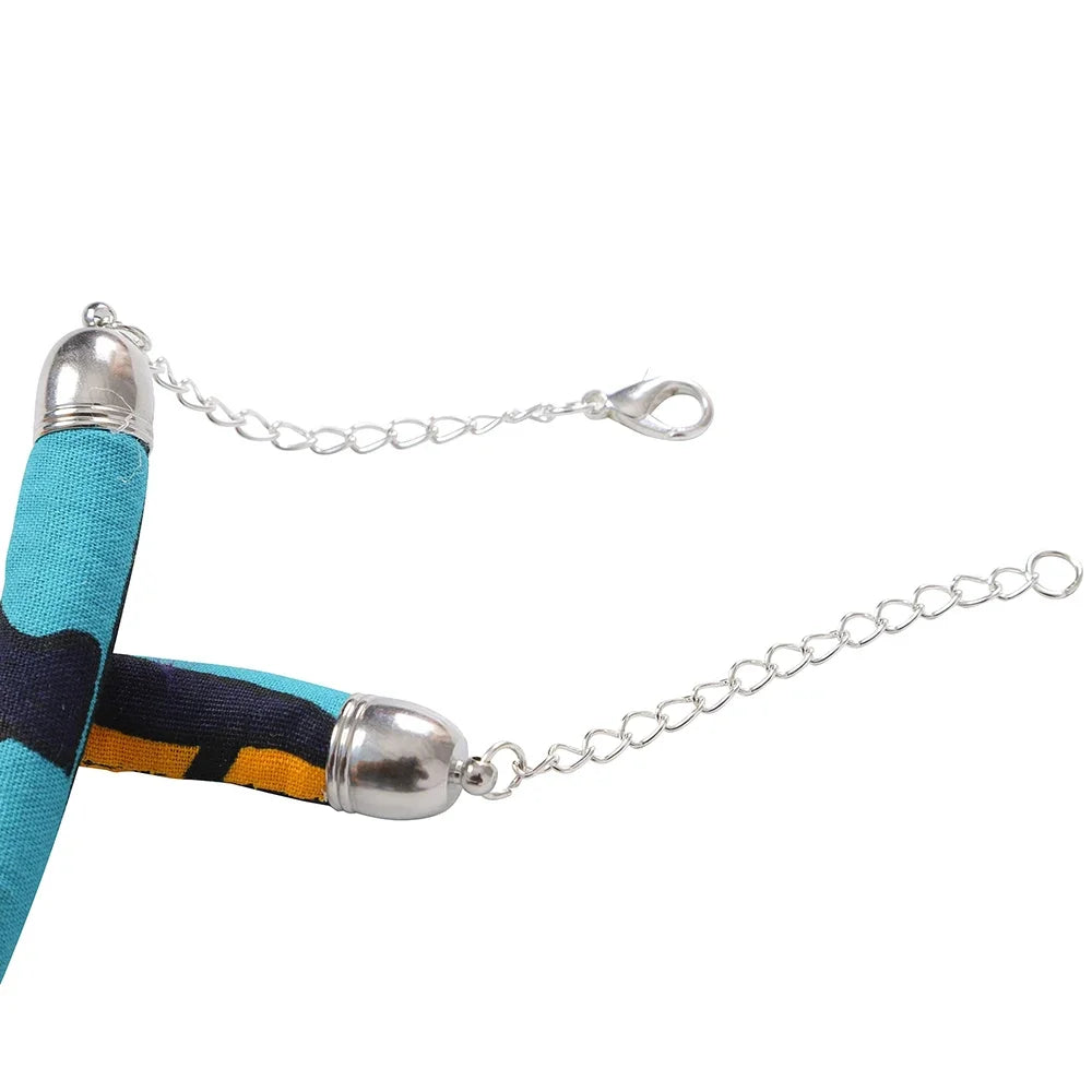 Ankara African Rope Net Necklaces Sweater Chains Women Clothings Accessories African Multistrand Necklace Hademade Jewelry Wb901