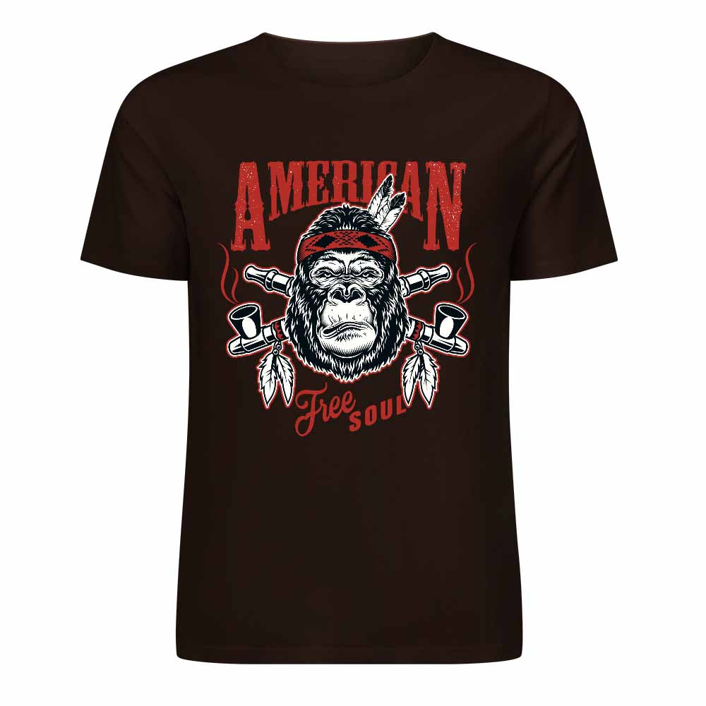 New 2025 Pure cotton short sleeved T-shirt Front print Multiple colors