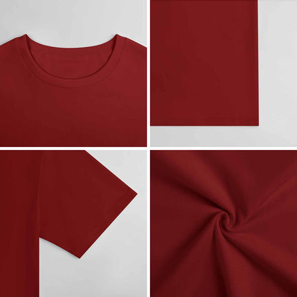 New 2025 Pure cotton short sleeved T-shirt Front print Multiple colors