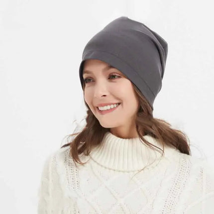 Adult Anti Radiation Protection Beanies Hat Women Men Versatile Faraday EMF Cap Half Silver Fiber RFID Blocking Electromagnetic