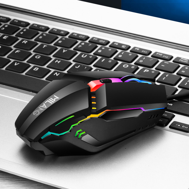 Wired mouse USB illuminated desktop computer laptop computer gaming and competitive mouse