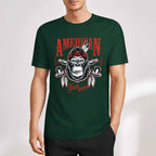 New 2025 Pure cotton short sleeved T-shirt Front print Multiple colors