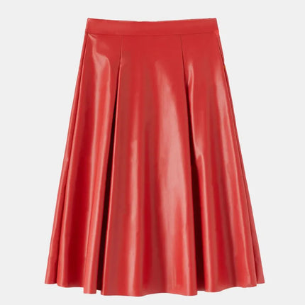 High Waist Skirt with Zipper