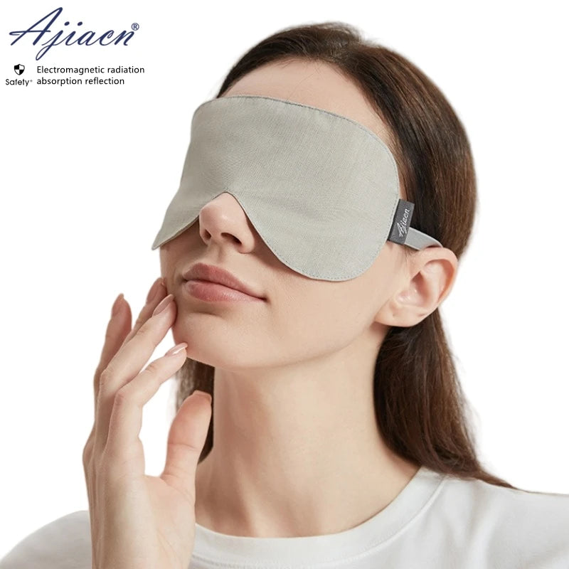 Electromagnetic radiation protective 50% or 100% silver fiber outer layer eye mask Household appliances EMF shielding eye masks