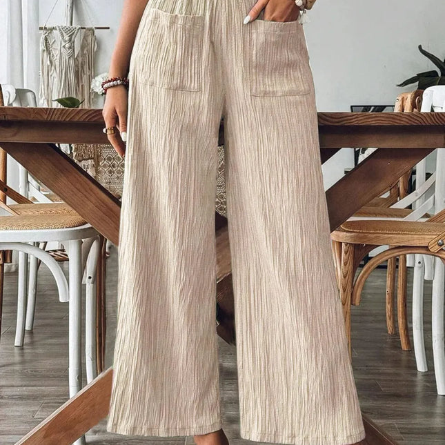 Frill Wide Leg Pants