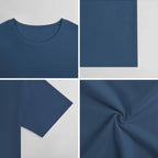 New 2025 Pure cotton short sleeved T-shirt Front print Multiple colors