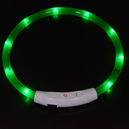 Dog luminous collar luminous pet collar USB charging neck ring LED luminous dog collar