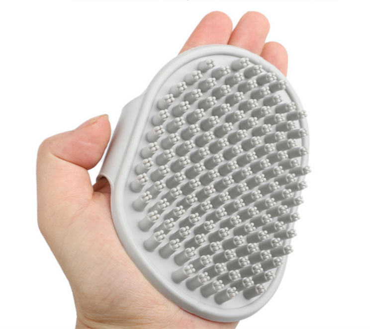 The Food Grade Silicone Pet Bathing Massage Brush