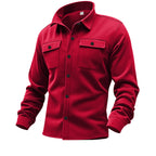 American casual men's single breasted solid color casual jacket jacket for men