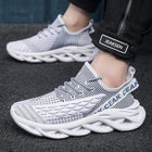 Flyknit mesh shoes for men lightweight and casual trendy shoes