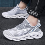 Flyknit mesh shoes for men lightweight and casual trendy shoes