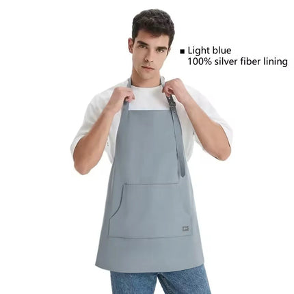 1Pc Cell Phone Emf Shielding Apron Electromagnetic Radiation Protective Silver Fiber Lining Apron Emf Shielding Safety Clothing