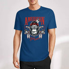 New 2025 Pure cotton short sleeved T-shirt Front print Multiple colors