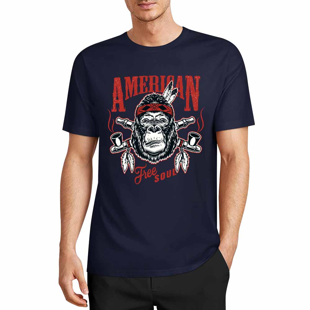New 2025 Pure cotton short sleeved T-shirt Front print Multiple colors