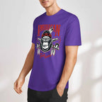 New 2025 Pure cotton short sleeved T-shirt Front print Multiple colors