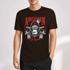 New 2025 Pure cotton short sleeved T-shirt Front print Multiple colors