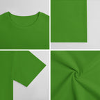 New 2025 Pure cotton short sleeved T-shirt Front print Multiple colors