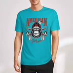 New 2025 Pure cotton short sleeved T-shirt Front print Multiple colors