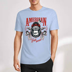 New 2025 Pure cotton short sleeved T-shirt Front print Multiple colors