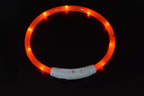 Dog luminous collar luminous pet collar USB charging neck ring LED luminous dog collar