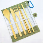 Portable Eco-Friendly Flatware Set