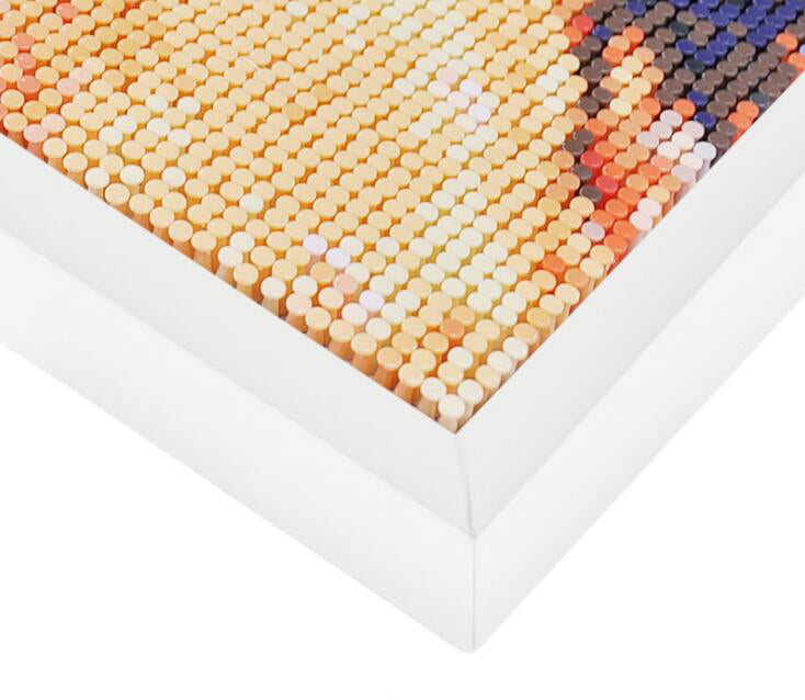 Pushpin painting, pins painting, DIY Custom photo puzzles, creative portrait handmade