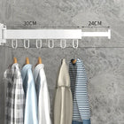 Retractable Cloth Drying Rack Folding Clothes Hanger Wall Mount Indoor Amp Outdoor Space Saving Home Laundry Clothesline