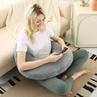 Reading pillow, crocheted arm-support for adults, portable, skin-friendly, TV & breastfeeding.