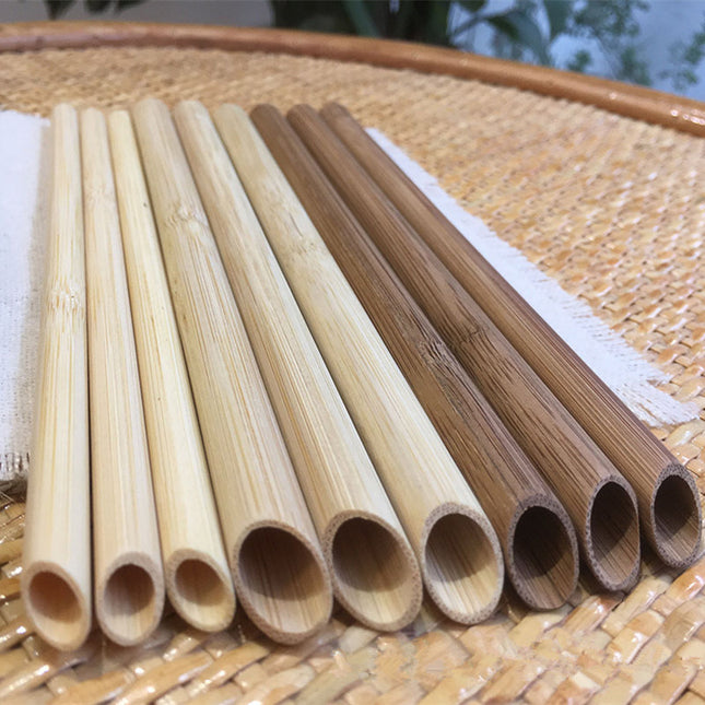 100pcs Eco-Friendly Reusable Bamboo Straws