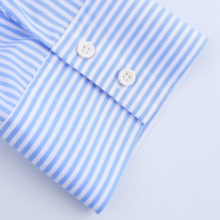 Women's clothing with European and American style pockets lace up shirts striped dresses