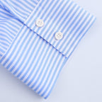 Women's clothing with European and American style pockets lace up shirts striped dresses