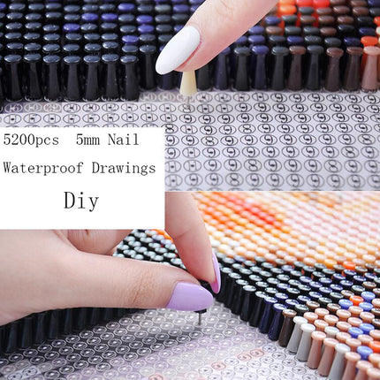 Pushpin painting, pins painting, DIY Custom photo puzzles, creative portrait handmade