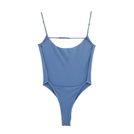 Sleeveless backless camisole jumpsuit/women's clothing