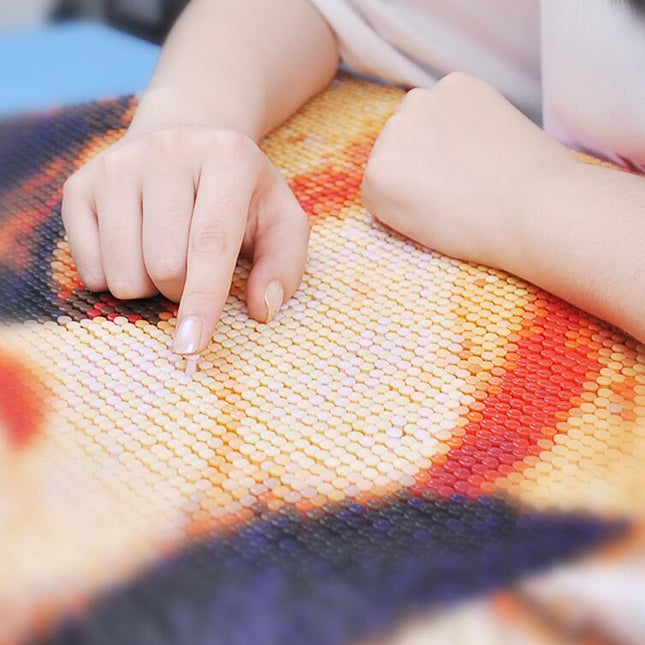 Pushpin painting, pins painting, DIY Custom photo puzzles, creative portrait handmade