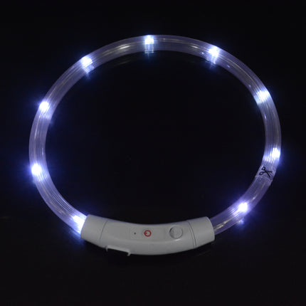 Dog luminous collar luminous pet collar USB charging neck ring LED luminous dog collar