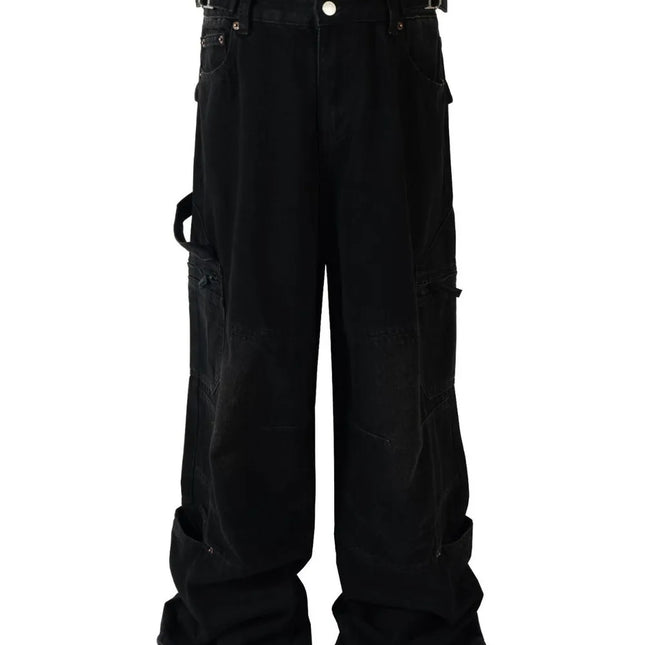 Men‘ s Wide Leg Jeans with Pockets