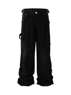 Men‘ s Wide Leg Jeans with Pockets
