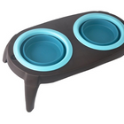 Pet Double Bowl Pet Silicone Bowl Folding Bowl Pet Bowl