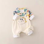Newborn Jumpsuit  Baby Boys Girls Rompers 0-18 Months Toddler Clothing Infant Long Sleeve Doodle Kids Cotton Onesies